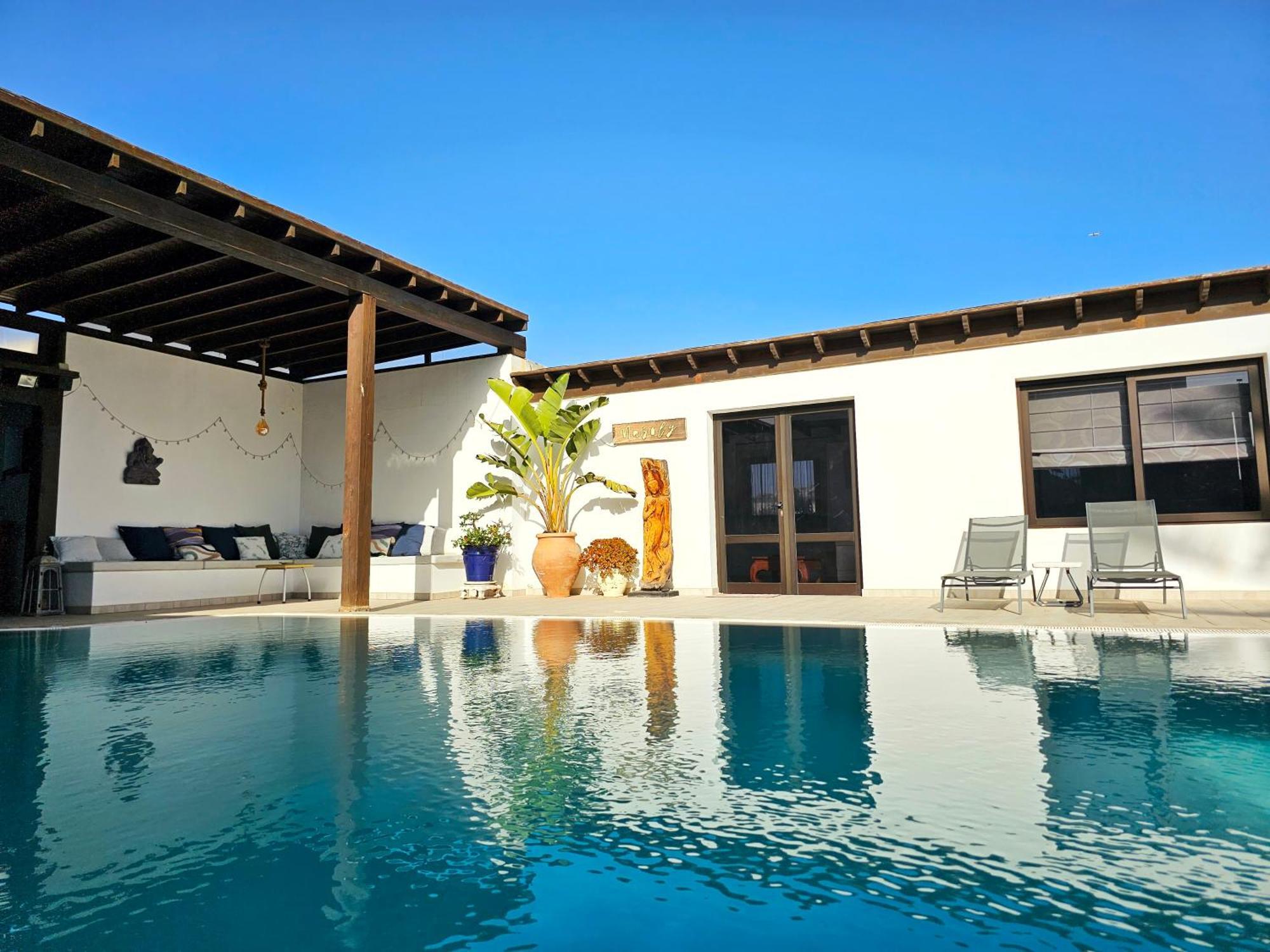 Villa Nazoly, Oasis De Tranquilidad Con Piscina Privada En El Corazon De Lanzarote Nazaret Eksteriør billede